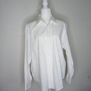 Perry Ellis Men Dress Shirt Bright White Size L